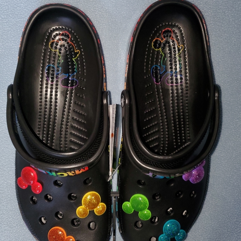 Disney Mickey Rainbow Crocs